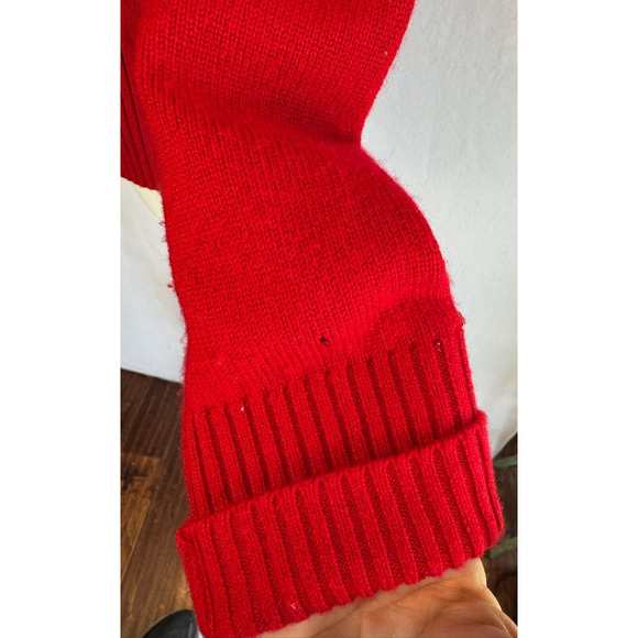 St. John Cashmere Full Zip Knit Cardigan Size P Petite 100% Cashmere Red - Picture 5 of 12